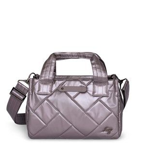 NWT Lug Jitterbug Quilted Crossbody in Pearl Metallic